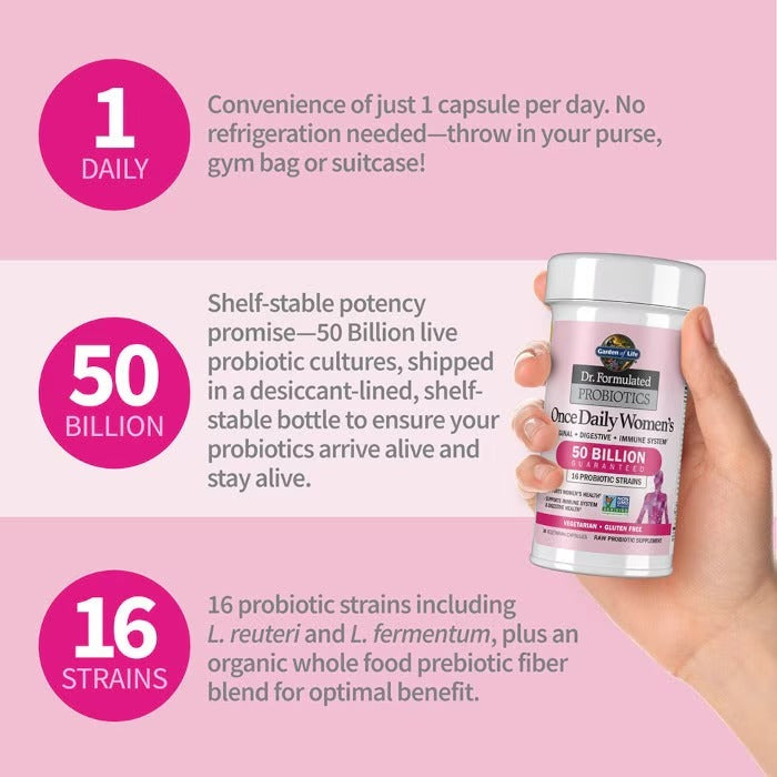 Dr. Formulated Probiotics Once Daily Women's Shelf-Stable 30 Capsules