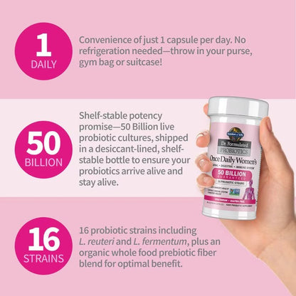 Dr. Formulated Probiotics Once Daily Women's Shelf-Stable 30 Capsules